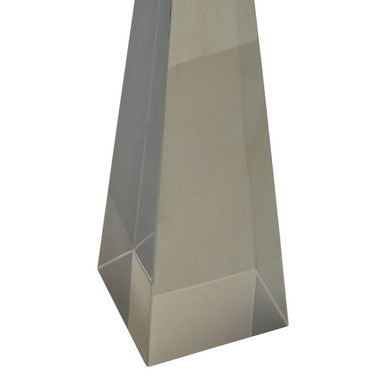 Orsina Carrie Crystal Obelisk – Silver Sculptural Tabletop Accent