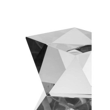 Orsina Carrie Crystal Geometric Bookends – Grey Finish, Set of 2