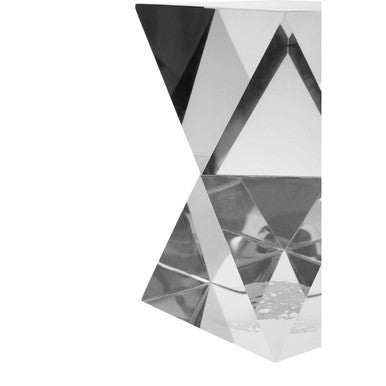 Orsina Carrie Crystal Geometric Bookends – Grey Finish, Set of 2