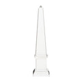 Orsina Carrie Small Crystal Obelisk – Sculptural Clear Glass Decor