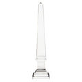 Orsina Carrie Large Crystal Obelisk – Modern Clear Glass Decor