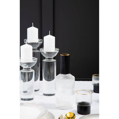 Orsina Carrie Small Crystal Candle Holder – Faceted Glass Votive