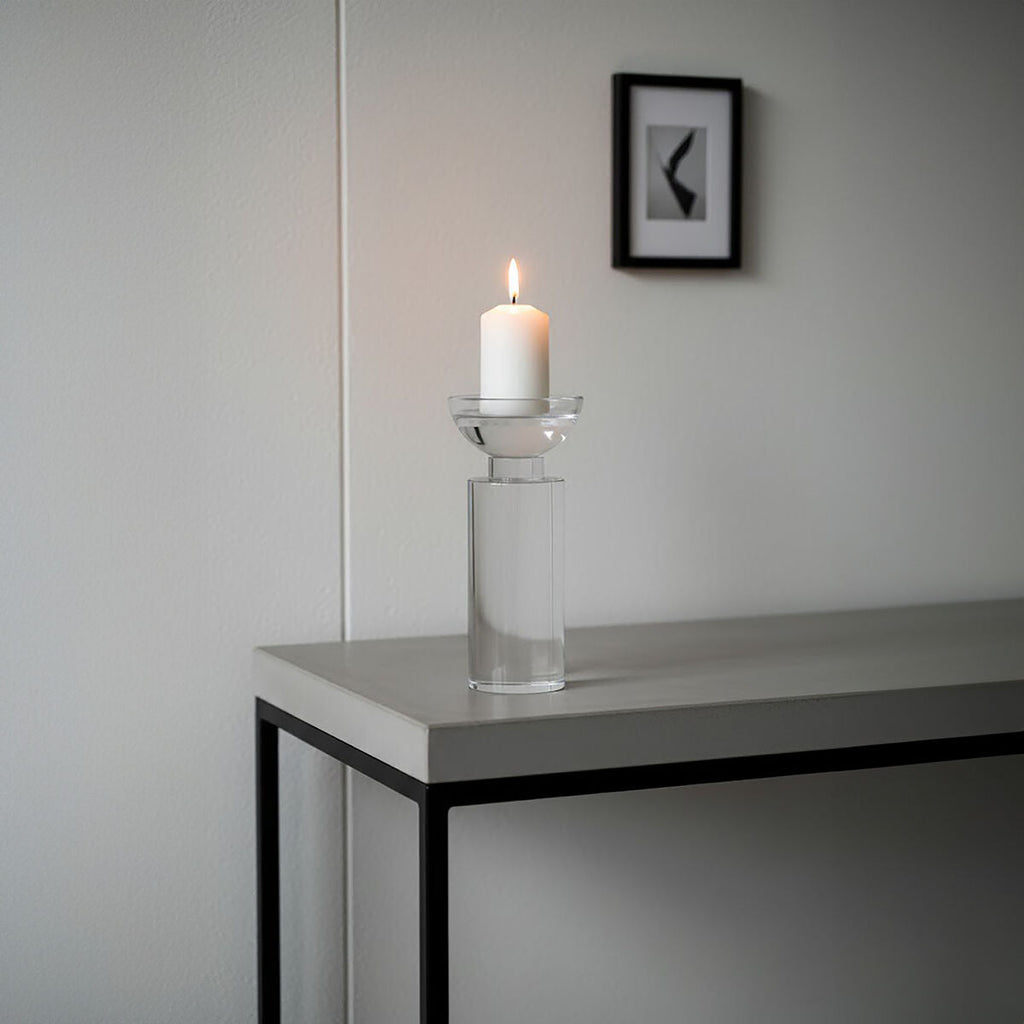 Orsina Carrie Small Crystal Candle Holder – Faceted Glass Votive