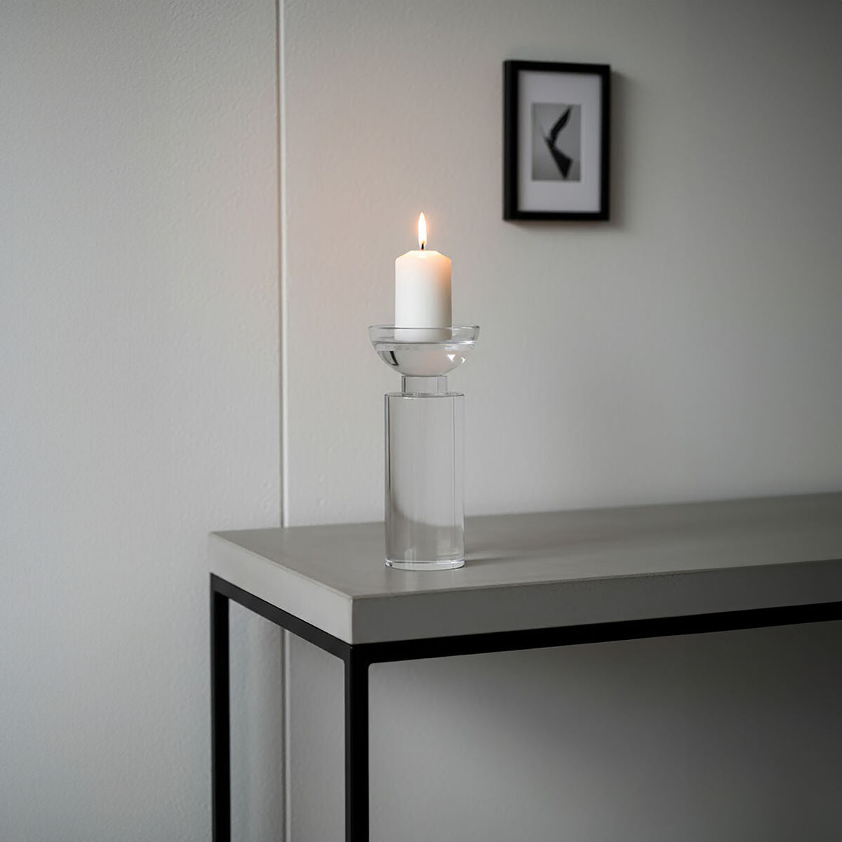 Orsina Carrie Small Crystal Candle Holder – Faceted Glass Votive