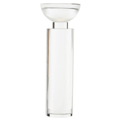 Orsina Carrie Large Crystal Candle Holder – Clear Faceted Centerpiece