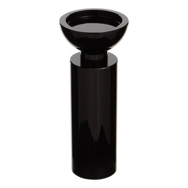 Orsina Carrie Medium Black Crystal Candle Holder – Geometric Decor