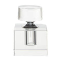 Orsina Carrie Small Crystal Bottle – Clear Decorative Glass Accent