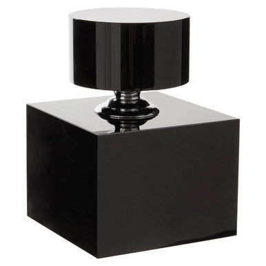 Orsina Carrie Black Crystal Large Decorative Bottle – Sculptural Vase