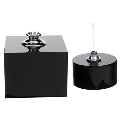 Orsina Carrie Black Crystal Large Decorative Bottle – Sculptural Vase
