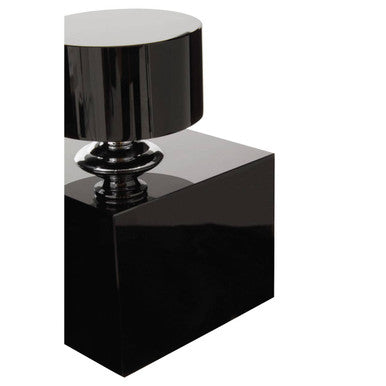 Orsina Carrie Black Crystal Large Decorative Bottle – Sculptural Vase