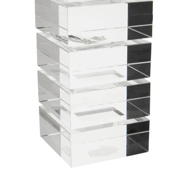 Orsina Carrie Small Glass Candle Holder – Clear Minimalist Decor