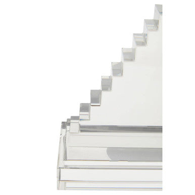Orsina Carrie Crystal Bookends – Set of 2 Geometric L-Shaped Bookends