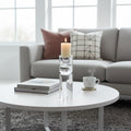 Orsina Large Crystal Bubble Candle Holder – Modern Glass Centerpiece