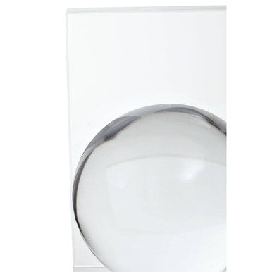 Orsina Crystal Bubble Bookends – Set of 2 Modern Sculptural Bookends