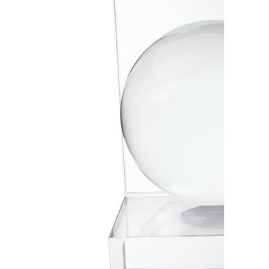 Orsina Crystal Bubble Bookends – Set of 2 Modern Sculptural Bookends