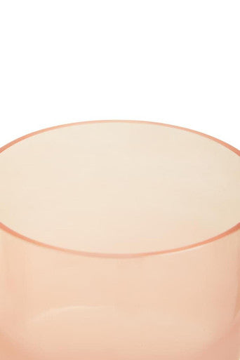 Orsina Baila Small Matte Pink Glass Vase – Modern Sculptural Decor