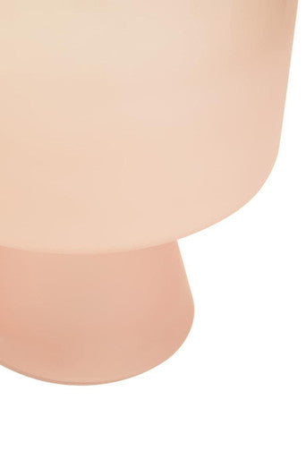 Orsina Baila Large Matte Pink Glass Vase – Ombre Sculptural Decor