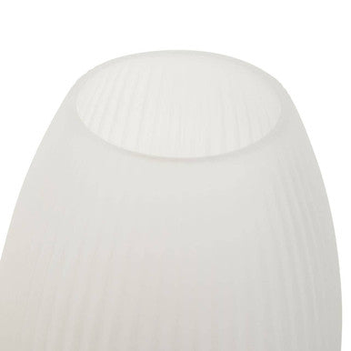 Orsina Blyth Small Grey Glass Vase – Ombre Textured Decorative Vase