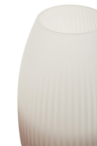 Orsina Blyth Large Grey Glass Vase – Modern Ombre Tapered Centerpiece