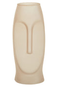 Orsina Viso Small Face Design Vase – Gold Glass Decorative Accent