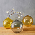 Orsina Bree Amber Glass Vase – Nordic Minimalist Home Decor Accent