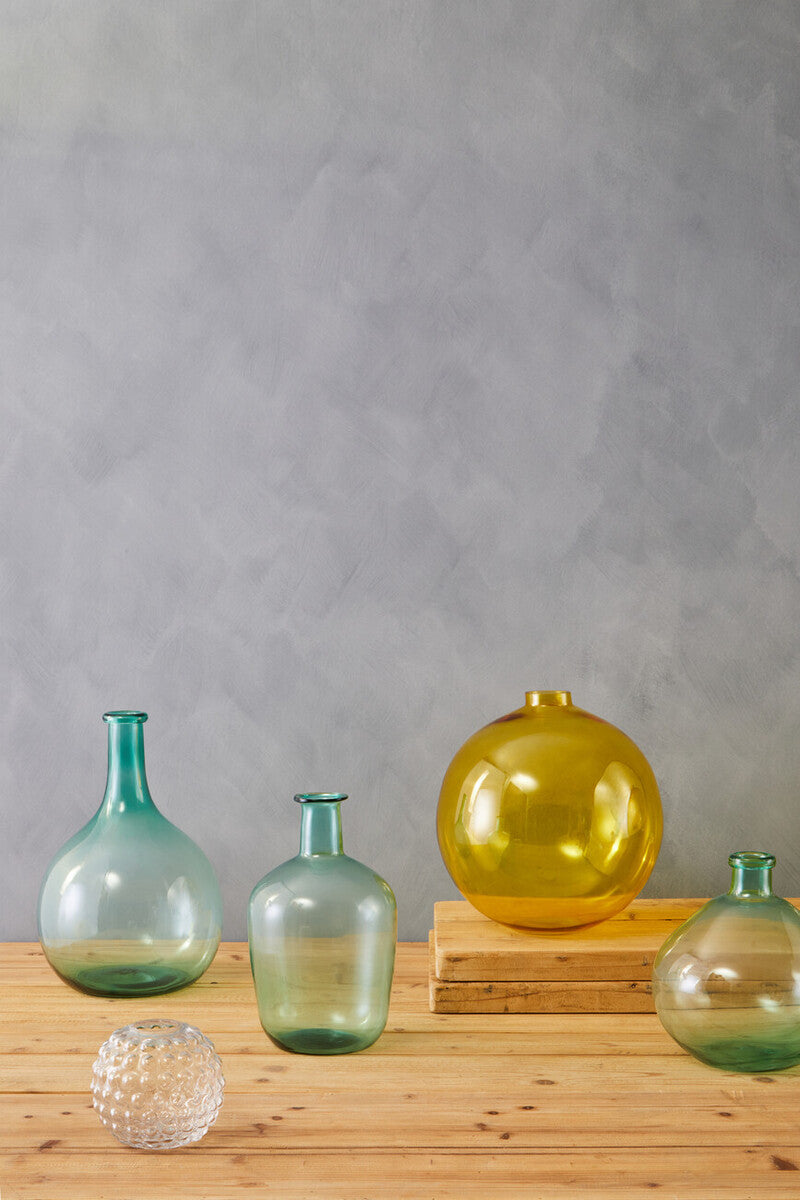 Orsina Bree Amber Glass Vase – Nordic Minimalist Home Decor Accent