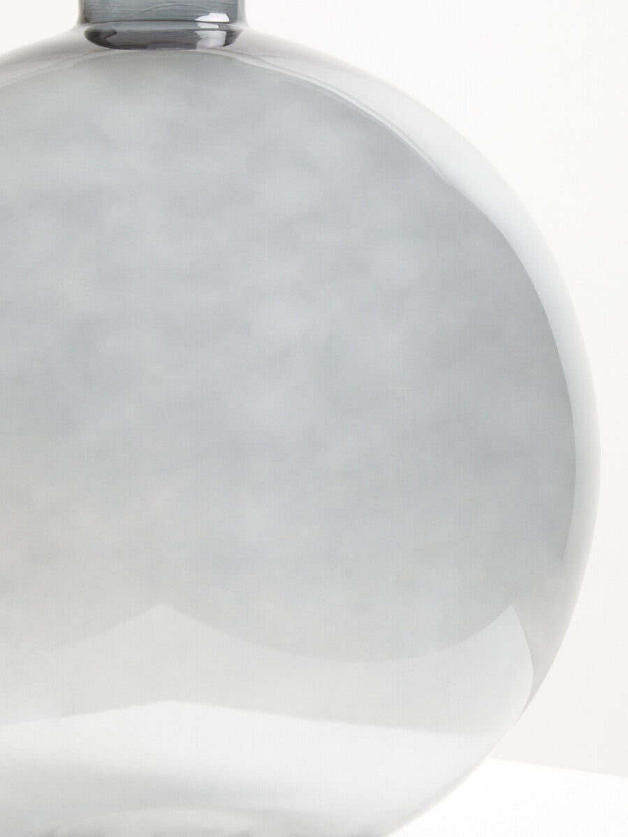 Orsina Bree Grey Glass Vase – Minimalist Scandinavian Flower Vessel