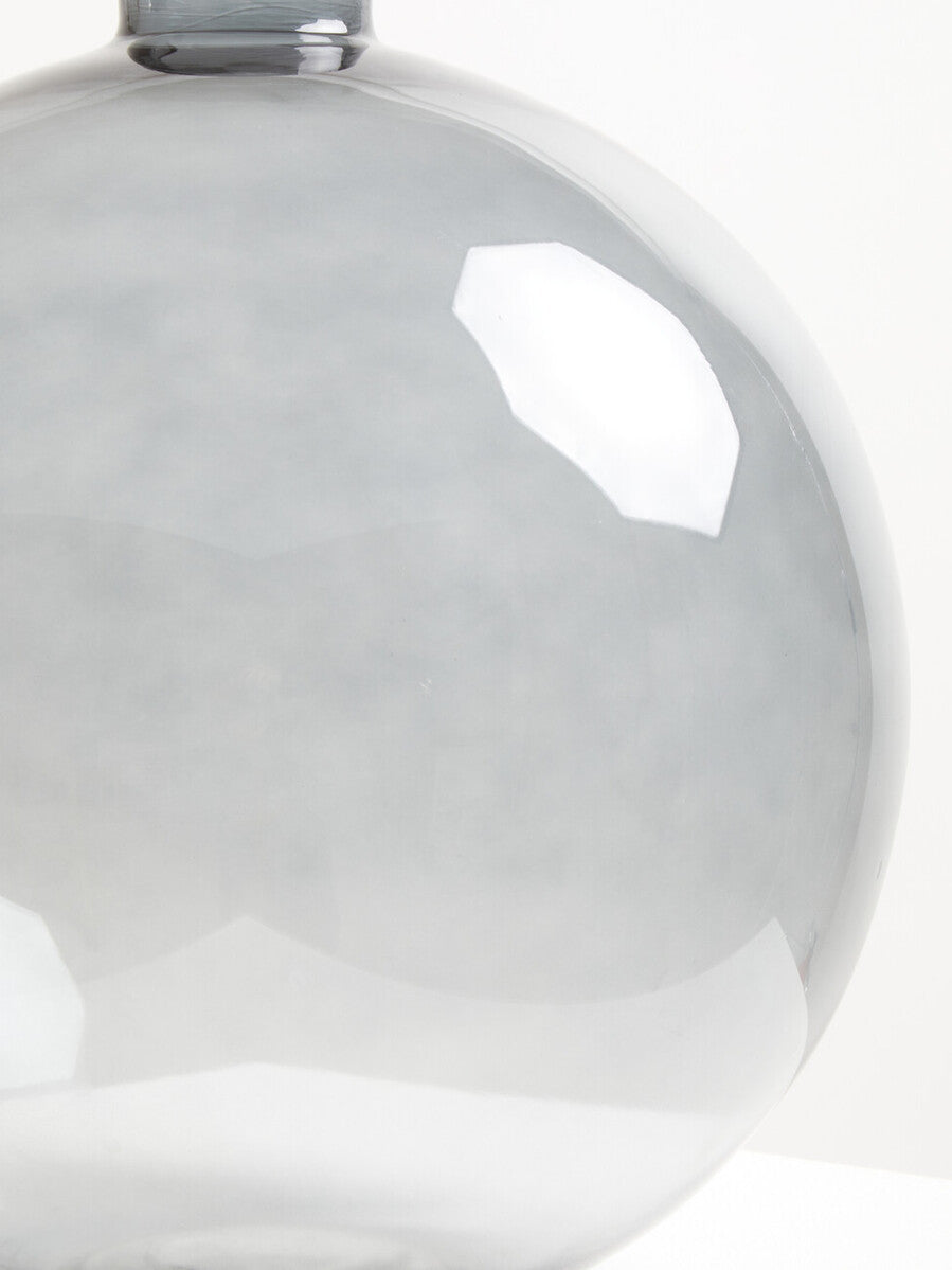 Orsina Bree Grey Glass Vase – Minimalist Scandinavian Flower Vessel