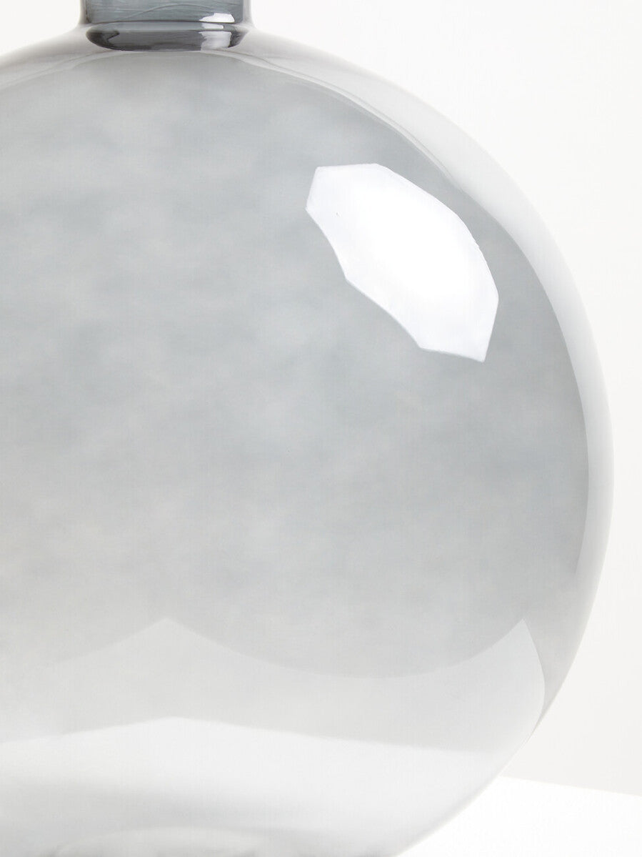 Orsina Bree Grey Glass Vase – Minimalist Scandinavian Flower Vessel