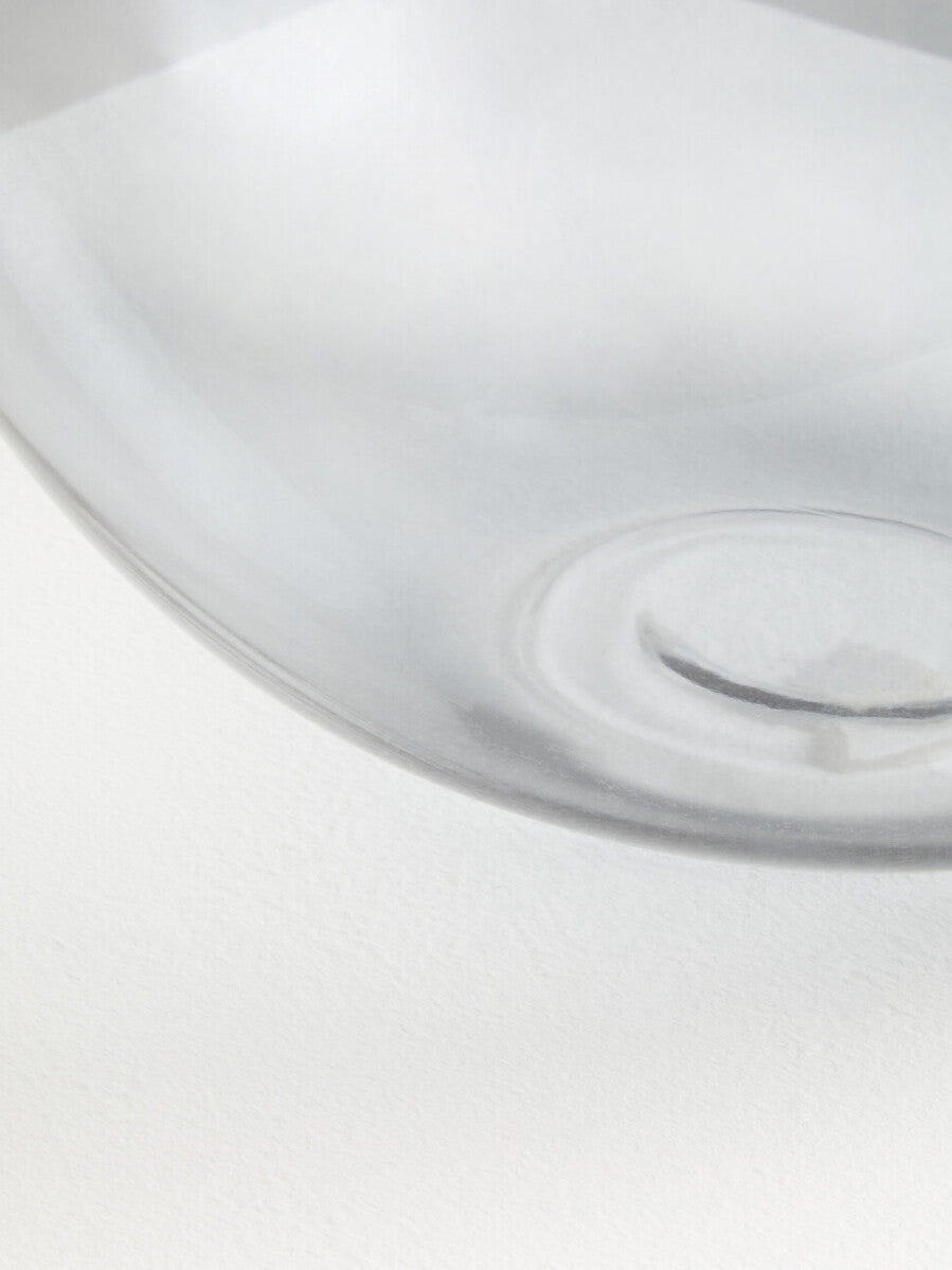 Orsina Bree Grey Glass Vase – Minimalist Scandinavian Flower Vessel