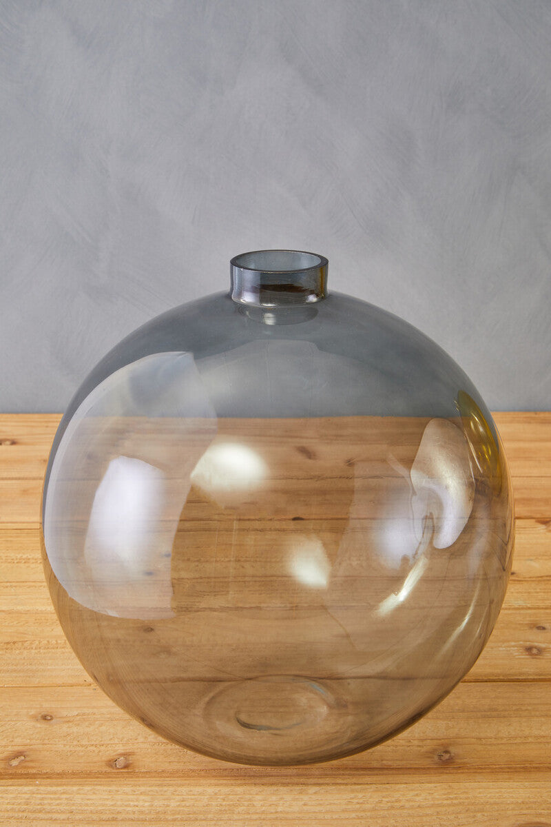 Orsina Bree Grey Glass Vase – Minimalist Scandinavian Flower Vessel