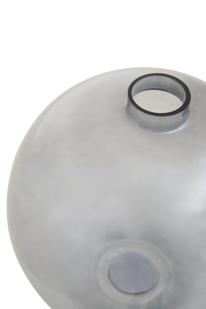 Orsina Bree Grey Glass Vase – Minimalist Scandinavian Flower Vessel