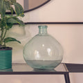 Orsina Bexley Blue Recycled Glass Vase – Ombre Rounded Centerpiece