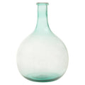 Orsina Bexley Blue Recycled Glass Vase – Large Bottleneck Design