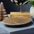 Orsina Relic Large Petrified Wood Bowl – Natural Decorative Centerpiece