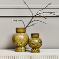 Orsina Yakira Large Ceramic Vase – Brown Speckled Modern Decor