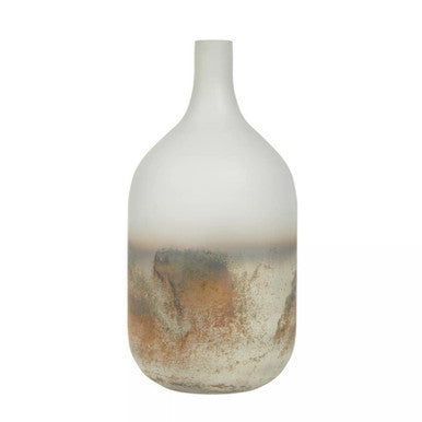 Orsina Bikar Silver Glass Vase – Handcrafted Minimalist Floral Vessel