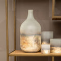 Orsina Bikar Silver Glass Vase – Handcrafted Minimalist Floral Vessel