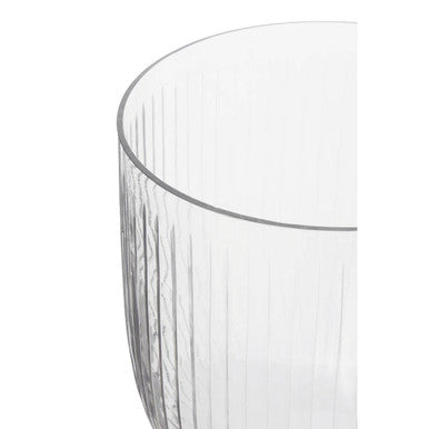 Orsina Cortina Large Glass Hurricane Candle Holder with Square Plinth