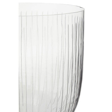 Orsina Cortina Large Glass Hurricane Candle Holder with Square Plinth