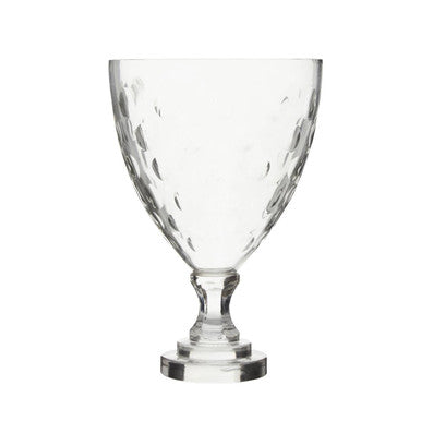 Orsina Small Honeycomb Glass Hurricane Candle Holder with Square Base