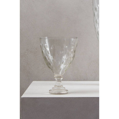 Orsina Small Honeycomb Glass Hurricane Candle Holder with Square Base