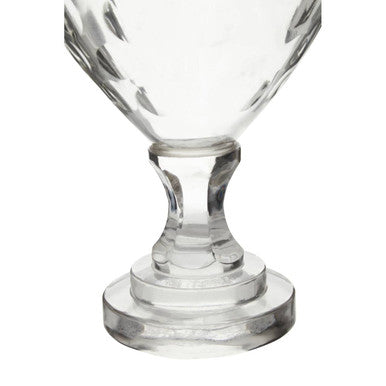 Orsina Small Honeycomb Glass Hurricane Candle Holder with Square Base