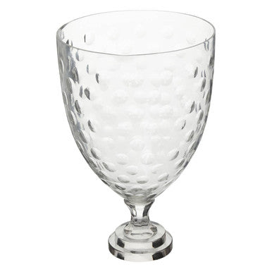 Orsina Cortina Large Honeycomb Glass Hurricane Candle Holder