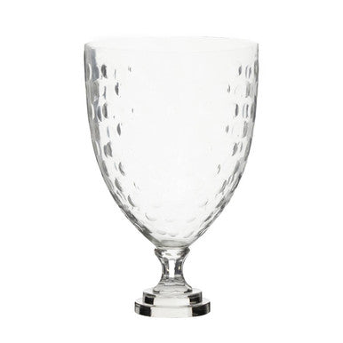 Orsina Cortina Large Honeycomb Glass Hurricane Candle Holder