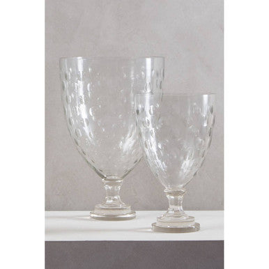 Orsina Cortina Large Honeycomb Glass Hurricane Candle Holder