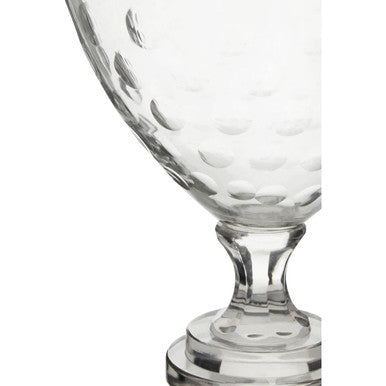 Orsina Cortina Large Honeycomb Glass Hurricane Candle Holder