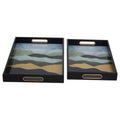 Orsina Celina Rectangular Serving Trays – Set of 2 Assorted Colours