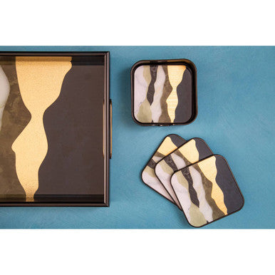 Orsina Celina Rectangular Serving Trays – Set of 2 Assorted Colours