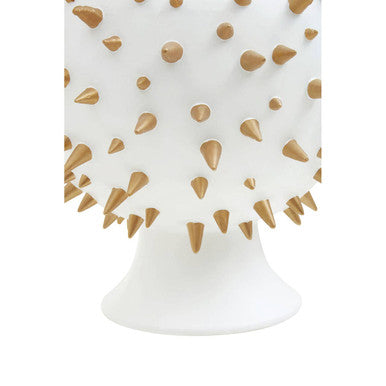 Orsina Picos Large Decorative Box – White and Gold Sculptural Storage